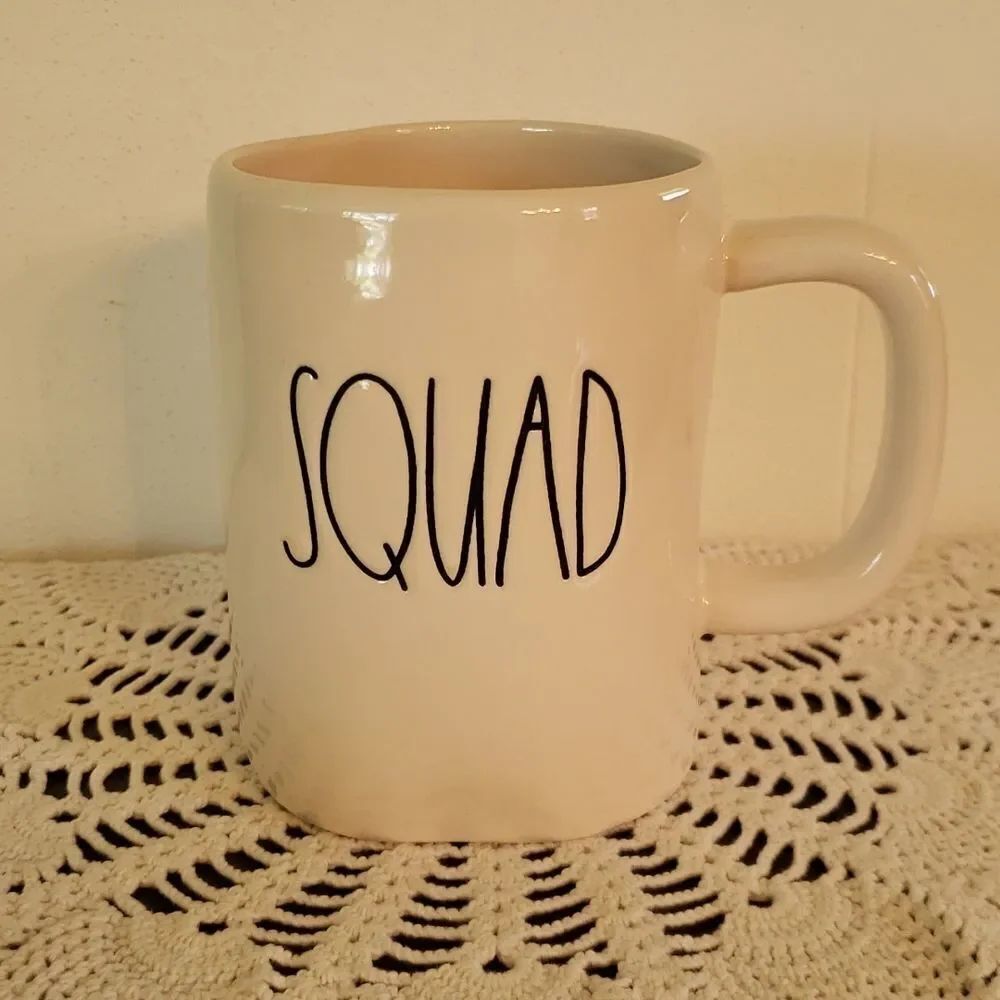 EUC Rae Dunn Coffee Mug - "SQUAD"